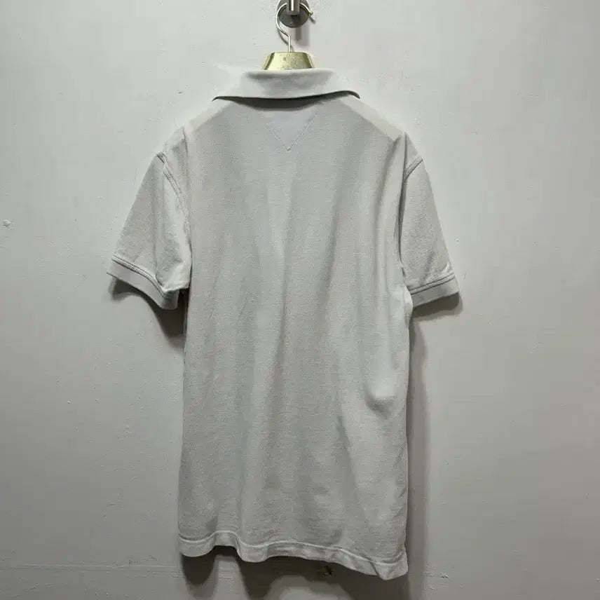 [BUNJANG] Tommy Hilfiger White Short Sleeve Polo Shirt (Size S) / 타미힐피거 화이트 반팔 폴로티셔츠 S