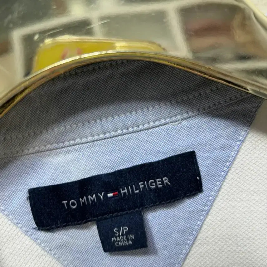 [BUNJANG] Tommy Hilfiger White Short Sleeve Polo Shirt (Size S) / 타미힐피거 화이트 반팔 폴로티셔츠 S