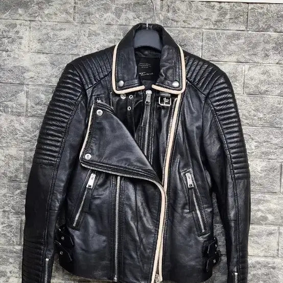 [BUNJANG] Jessi New York Lambskin Zip-Up Jacket (55) / 제시뉴욕 양가죽 짚업자켓55