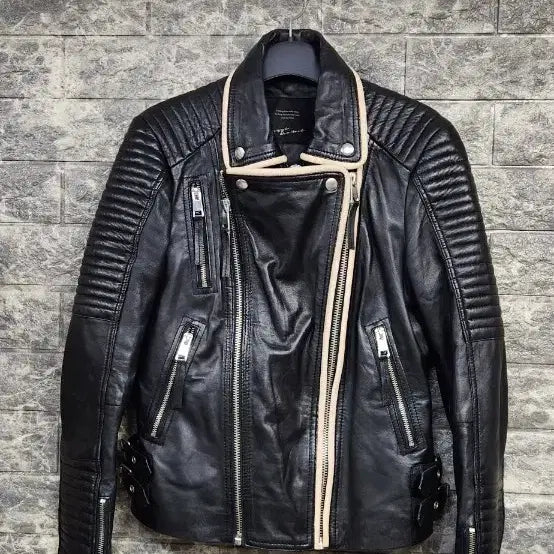 [BUNJANG] Jessi New York Lambskin Zip-Up Jacket (55) / 제시뉴욕 양가죽 짚업자켓55