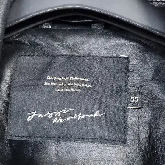 [BUNJANG] Jessi New York Lambskin Zip-Up Jacket (55) / 제시뉴욕 양가죽 짚업자켓55