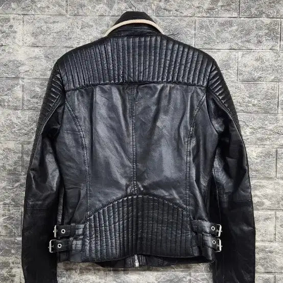 [BUNJANG] Jessi New York Lambskin Zip-Up Jacket (55) / 제시뉴욕 양가죽 짚업자켓55