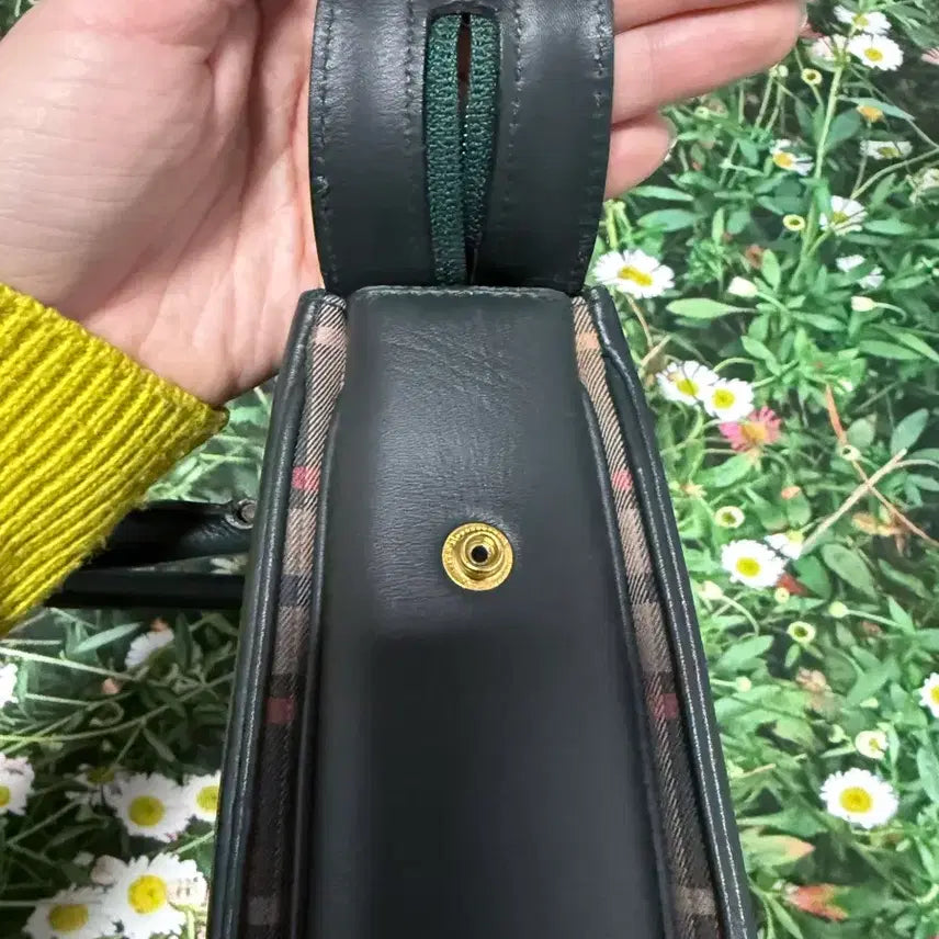 [BUNJANG] Daks Check Green Tote Bag / 닥스 체크 그린 서류가방 토트백