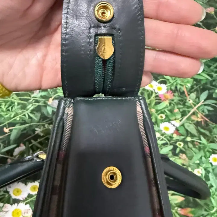 [BUNJANG] Daks Check Green Tote Bag / 닥스 체크 그린 서류가방 토트백