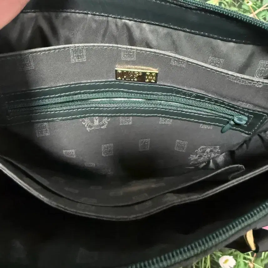 [BUNJANG] Daks Check Green Tote Bag / 닥스 체크 그린 서류가방 토트백