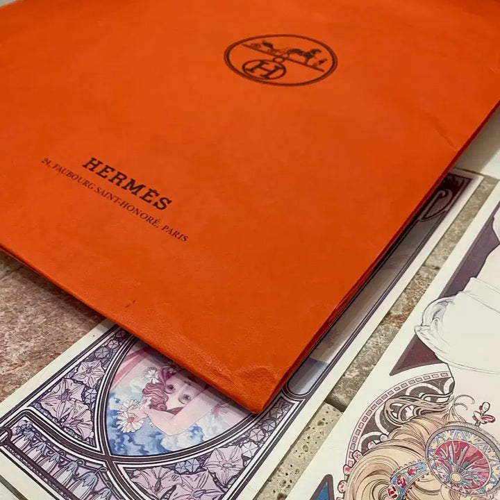 [BUNJANG] Hermès Shopping Bag Bundle Set / 에르메스 쇼핑백(28x42.5x10) 5장 일괄