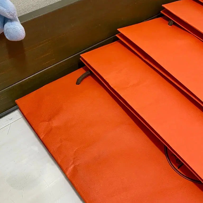[BUNJANG] Hermès Shopping Bag Bundle Set / 에르메스 쇼핑백(28x42.5x10) 5장 일괄