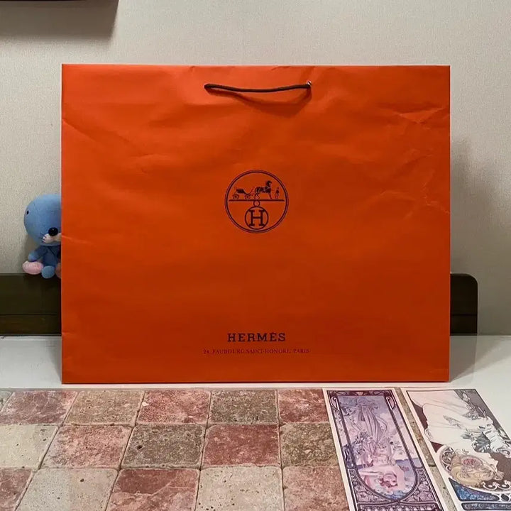 [BUNJANG] Hermès Shopping Bag Bundle Set / 에르메스 쇼핑백(59.5x48.5x19) 4장 일괄