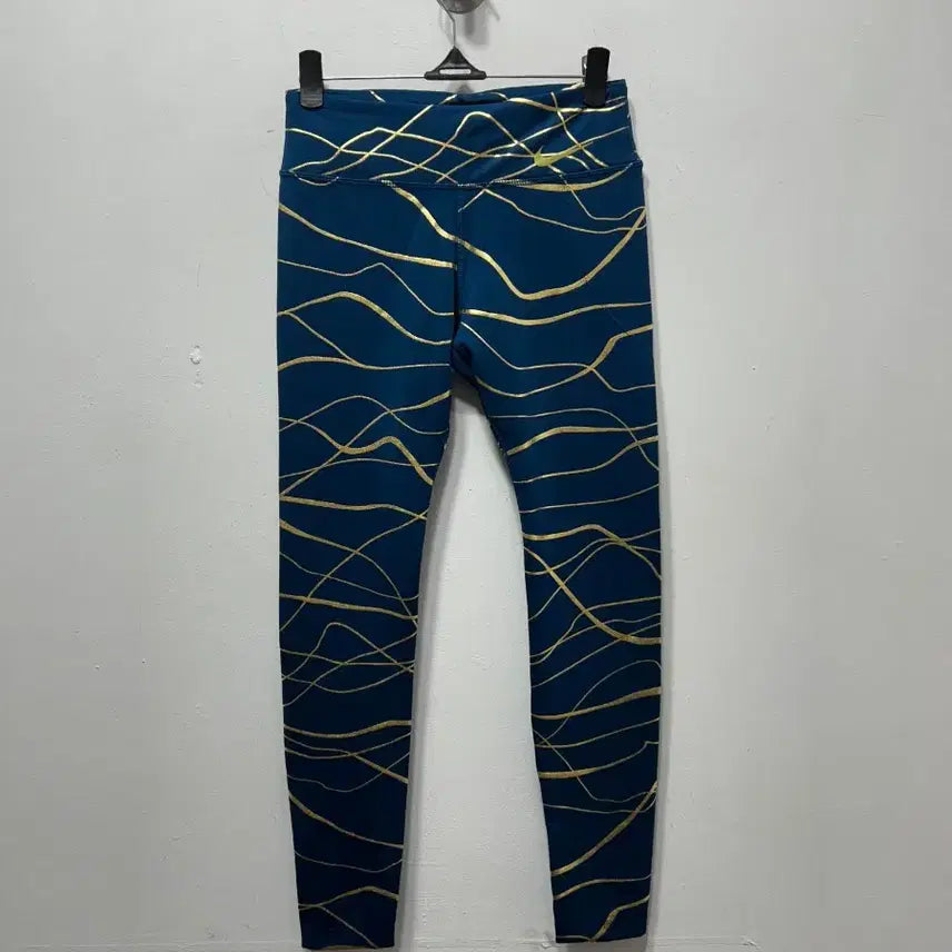 [BUNJANG] Nike Navy Gold Line Leggings S / 나이키 네이비 골드 라인 레깅스 S