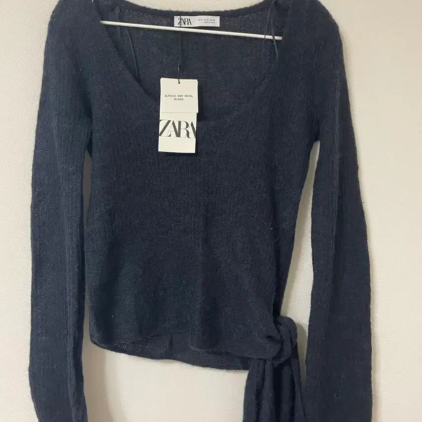 [BUNJANG] ZARA Navy Layered Knit Sweater / 자라 네이비 레이어드 니트