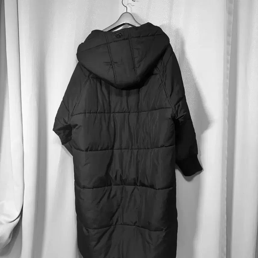 [BUNJANG] TBJ Hooded Long Padded Jacket Black XL / TBJ 후드 롱 패딩 블랙 XL 가능 크게나옴