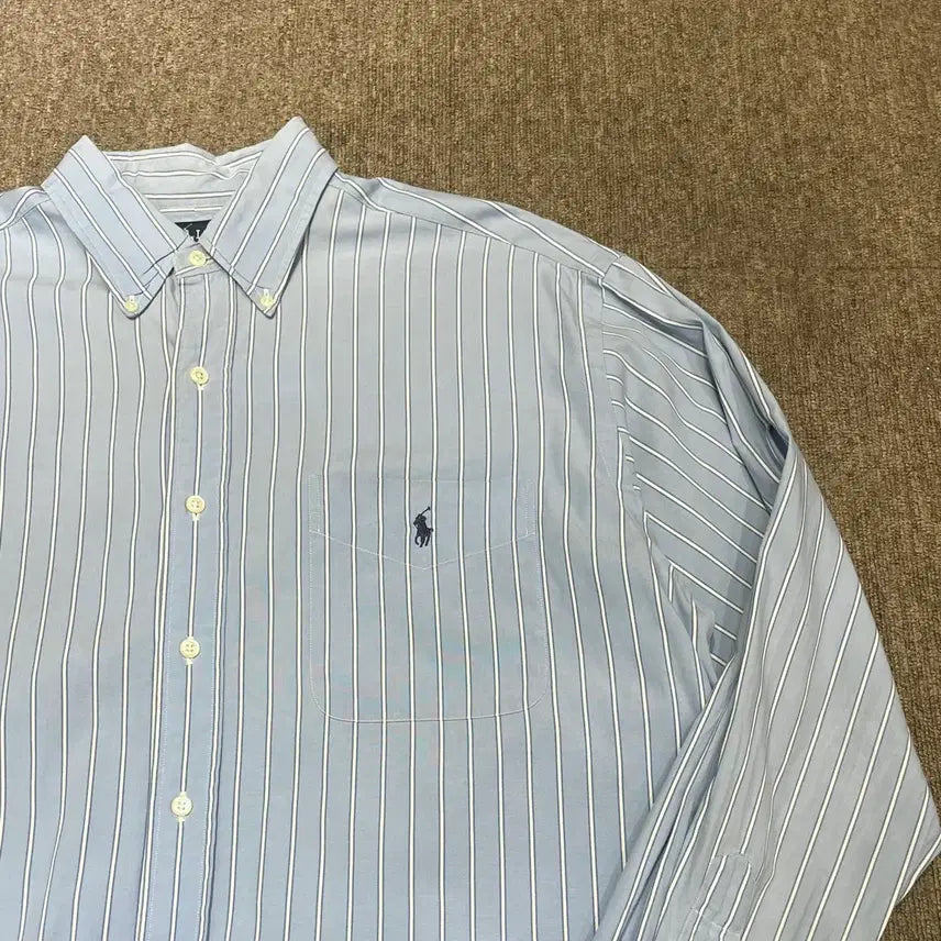 [BUNJANG] Polo Ralph Lauren Stripe Shirt Blake (L) / (L) POLO 폴로 랄프로렌 스트라이프 셔츠 블레이크