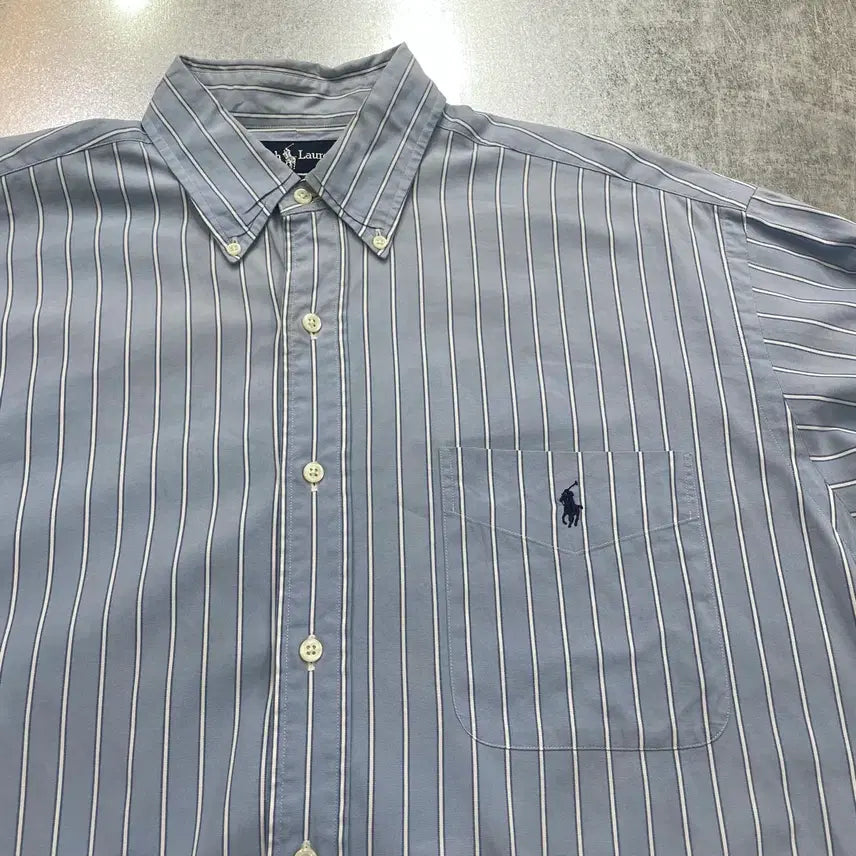 [BUNJANG] Polo Ralph Lauren Stripe Shirt Blake (L) / (L) POLO 폴로 랄프로렌 스트라이프 셔츠 블레이크