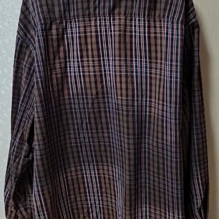 [BUNJANG] Solid Homme Red Dye Check Shirt / 솔리드옴므 레드 다잉 체크셔츠 (52사이즈)