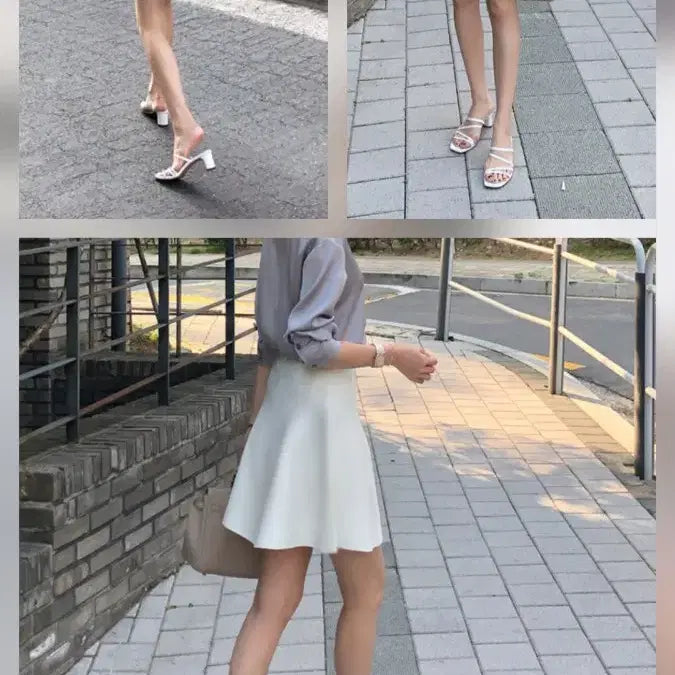 [BUNJANG] Blanchet Essential Knit Skirt Ivory (M) / 블랑쇼 에센셜 니트 스커트 숏 m 아이보리