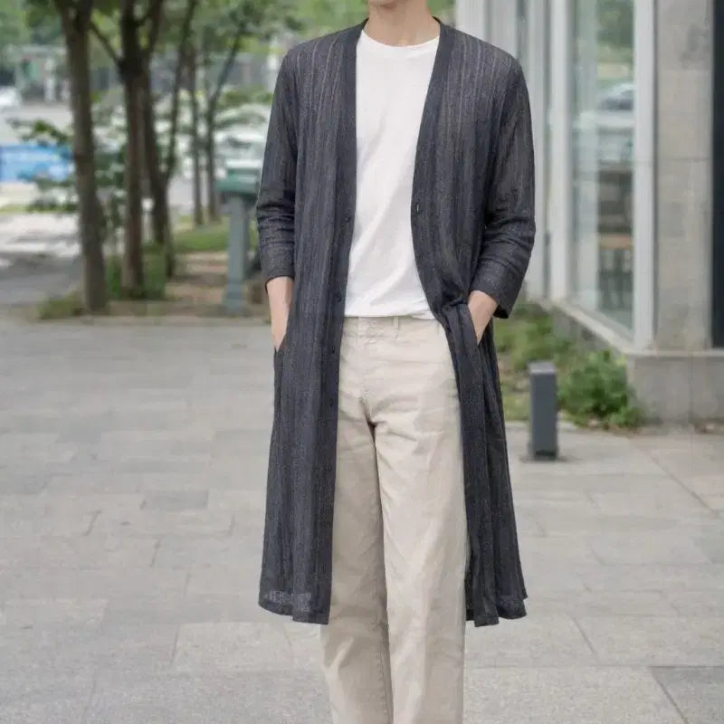 [SOLD OUT] 몽탁 MONTAGUT 린넨 롱가디건 95 새상품 / 백화점 브랜드