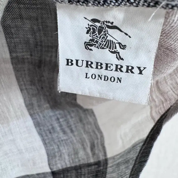 [BUNJANG] Burberry Check Linen Shirt M / 버버리 체크 리넨 셔츠 M