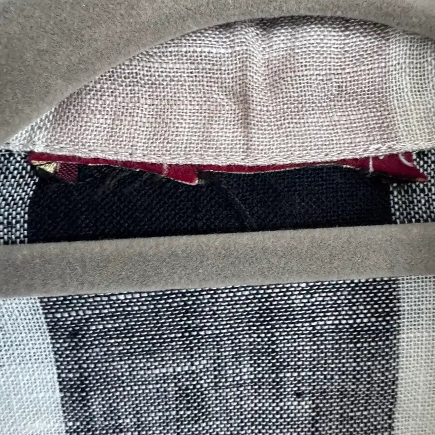 [BUNJANG] Burberry Check Linen Shirt M / 버버리 체크 리넨 셔츠 M