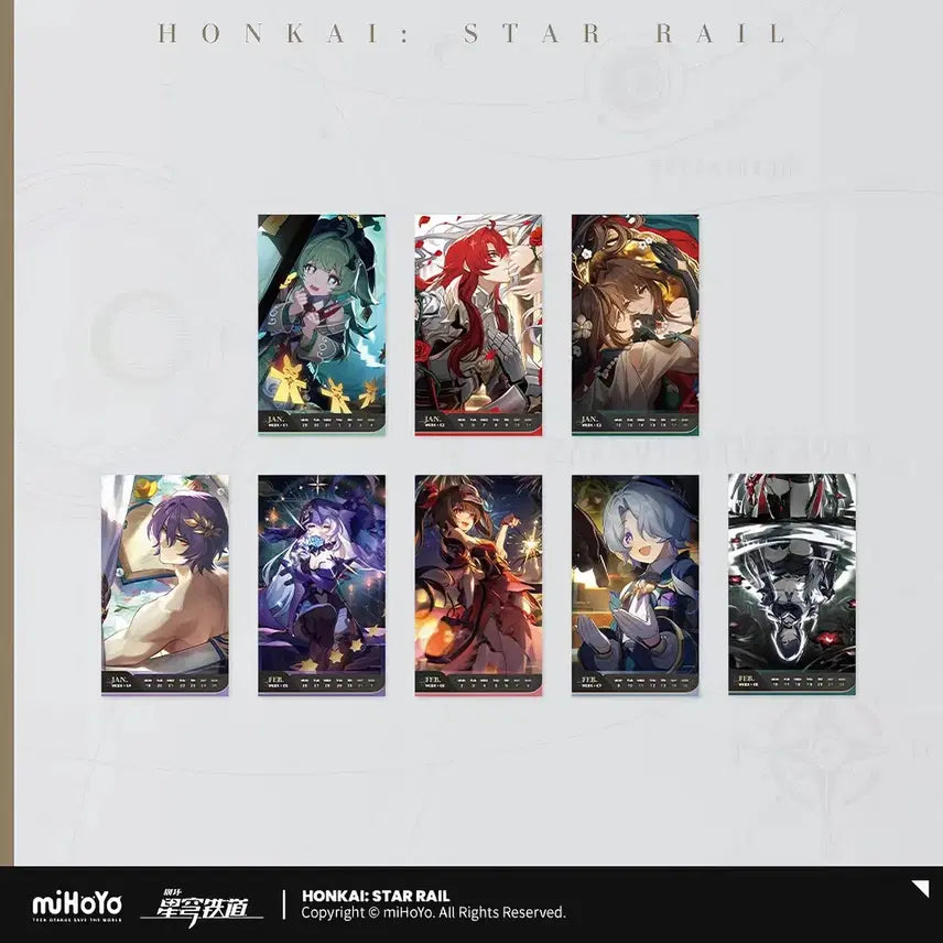 [BUNJANG] Honkai: Star Rail 2026 Weekly Calendar / 붕스 붕괴스타레일 광년각록 2026 주간 캘린더 주력 달력