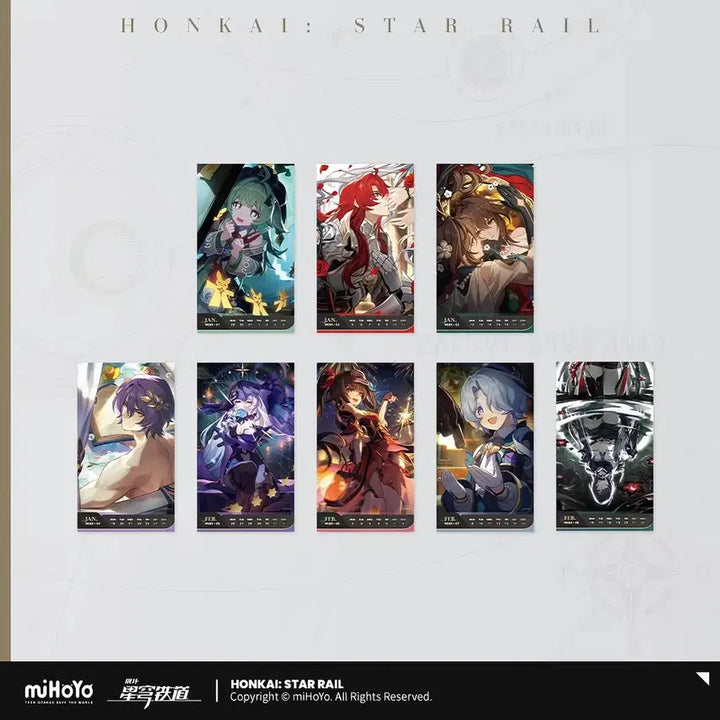 [BUNJANG] Honkai: Star Rail 2026 Weekly Calendar / 붕스 붕괴스타레일 광년각록 2026 주간 캘린더 주력 달력