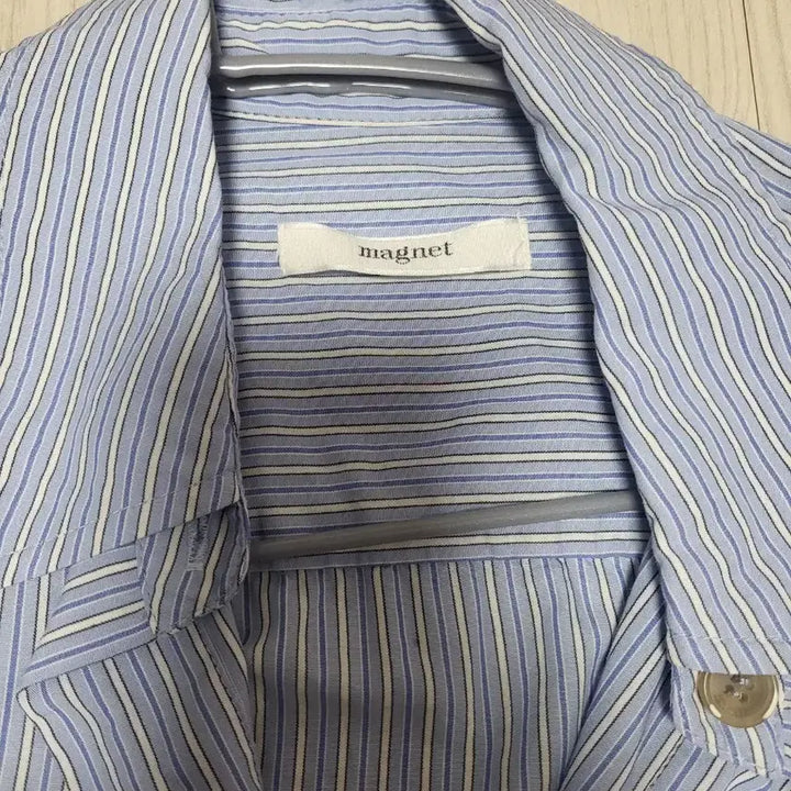 [BUNJANG] Magnet Stripe 7-part Shirt / 마그넷 스트라이프 7 부 셔츠