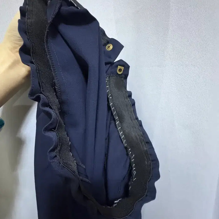 [BUNJANG] Navy Pleated Half Pants (Size 88) / 네이비 핀턱 하프 팬츠 여름용 88
