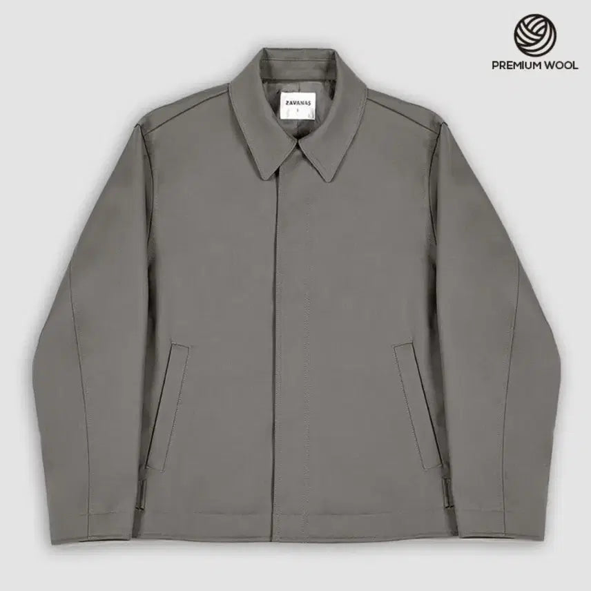 [BUNJANG] Jabanas Minimal Extreme Wool Trucker Jacket - Grayish Khaki - M / (새제품) 자바나스 미니멀 익스트림 울 트러커 자켓 그레이쉬 카키 M