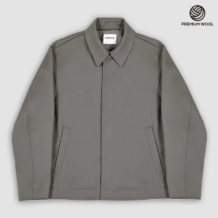 [BUNJANG] Jabanas Minimal Extreme Wool Trucker Jacket - Grayish Khaki - M / (새제품) 자바나스 미니멀 익스트림 울 트러커 자켓 그레이쉬 카키 M
