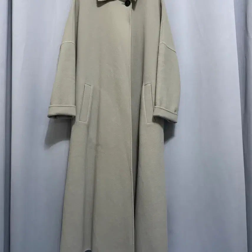 [BUNJANG] UNTITLED Ivory Long Coat - Italian Fabric - L Size / UNTITLED 일본구매 아이보리 롱코트 이태리제 원단 L사이즈 가능