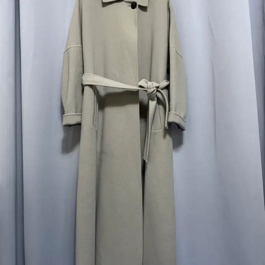[BUNJANG] UNTITLED Ivory Long Coat - Italian Fabric - L Size / UNTITLED 일본구매 아이보리 롱코트 이태리제 원단 L사이즈 가능