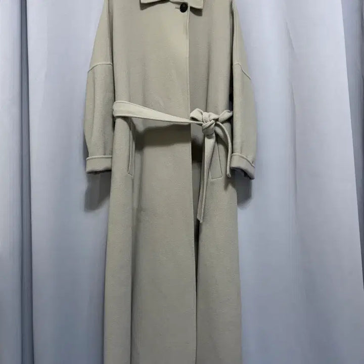 [BUNJANG] UNTITLED Ivory Long Coat - Italian Fabric - L Size / UNTITLED 일본구매 아이보리 롱코트 이태리제 원단 L사이즈 가능
