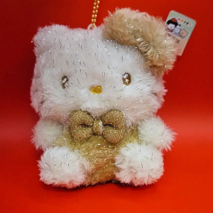 [BUNJANG] Sanrio Hello Kitty Glittering Keychain / 반짝골드 헬로키티 키링. 새상품