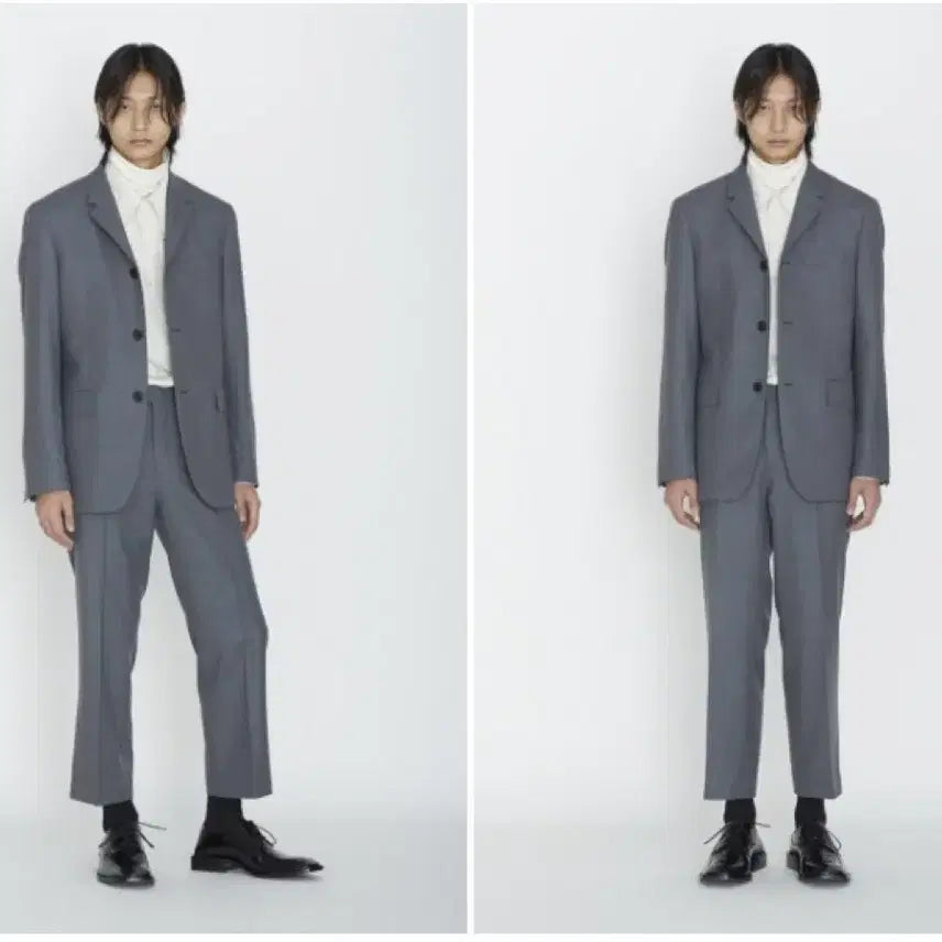 [BUNJANG] MNGU Grey 3-Button Suit Set (M) / mngu 20fw 3버튼 그레이 셋업