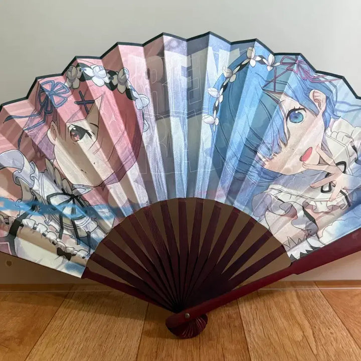 [BUNJANG] Re:Zero Emilia Rem Ram Fan / Re: 제로부터 시작하는 이세계 생활 에밀리아 렘 람 부채