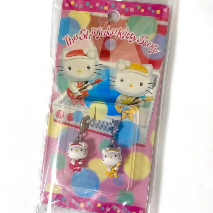 [BUNJANG] Shinjuku Rock Star Guitar Hello Kitty Strap / (미개봉) 신주쿠 락스타 기타 키티스트랩 키티미미 박스형