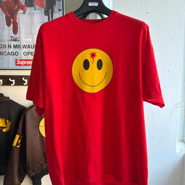 [BUNJANG] Smiley 00s Oversized T-Shirt / 00s Smiley head shot