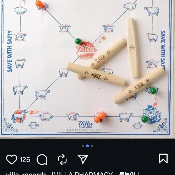 [BUNJANG] VILLA Records Yut Nori Set / 빌라레코드 윷놀이 세트 (단종)