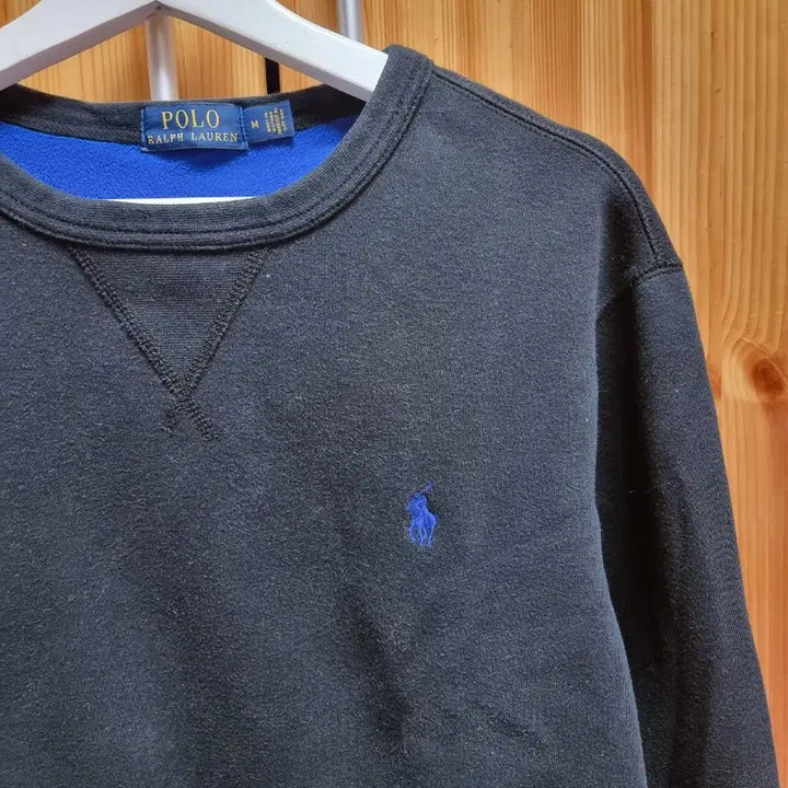 [BUNJANG] Polo Ralph Lauren Black Fleece Sweatshirt / 폴로 랄프로렌 블랙 맨투맨M