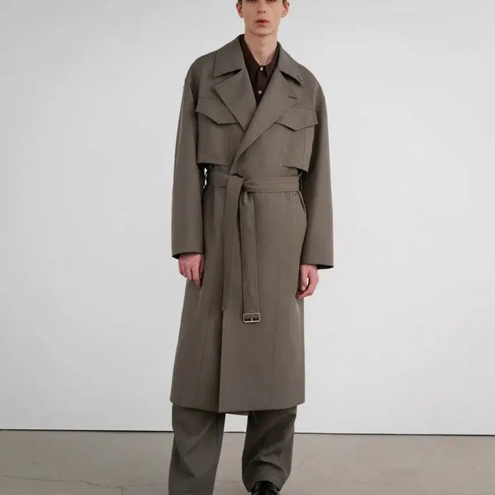 [BUNJANG] Insa Ilence Sasaki Double Pocket Trench Coat / 인사일런스 사사키 더블 포켓 트렌치코트