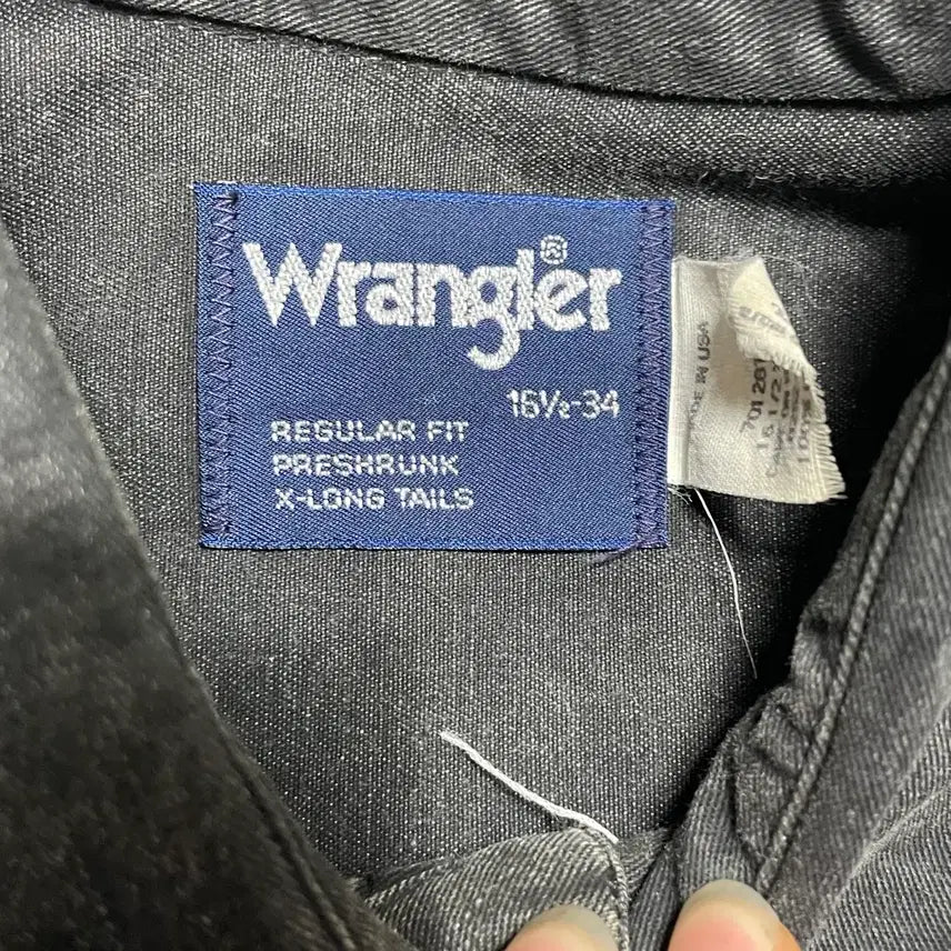[BUNJANG] Wrangler Regular Fit Western Shirt / 16 1/2-34 랭글러 USA 레귤러핏 웨스턴 셔츠