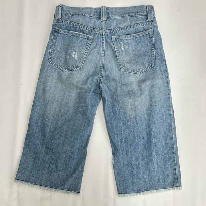 [BUNJANG] Y2K Tattoo Print Denim Shorts / 일본빈티지 Y2K 타투 펑크 프린팅 5부 데님 보헤미안 연청 반바지