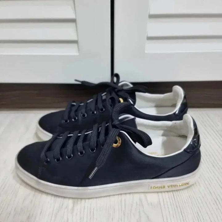 [BUNJANG] Louis Vuitton Frontrow Canvas Sneakers / 정품 여성 루이비통 프론트로우 캔버스 스니커즈 35 1/2