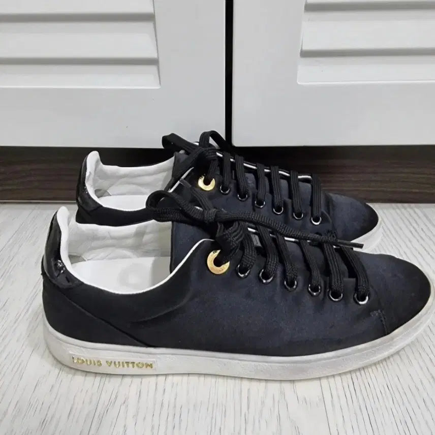 [BUNJANG] Louis Vuitton Frontrow Canvas Sneakers / 정품 여성 루이비통 프론트로우 캔버스 스니커즈 35 1/2