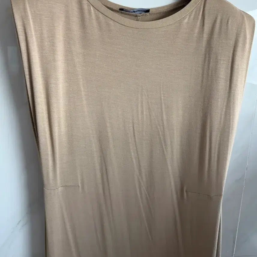 [BUNJANG] Italian Brand Beige Midi Dress / 이탈리아브랜드 원피스