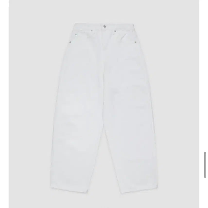 [BUNJANG] UnderB Our Denim White Denim Pants / 언더비 아워데님 화이트 데님팬츠 세미와이드/ 리에뜨 코튼팬츠 어텀 필링스