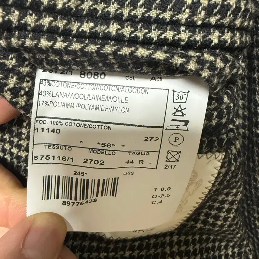 [BUNJANG] Boggi Milano Houndstooth Jacket / 보기밀라노(Boggi Milano) 하운드투스 95(44)