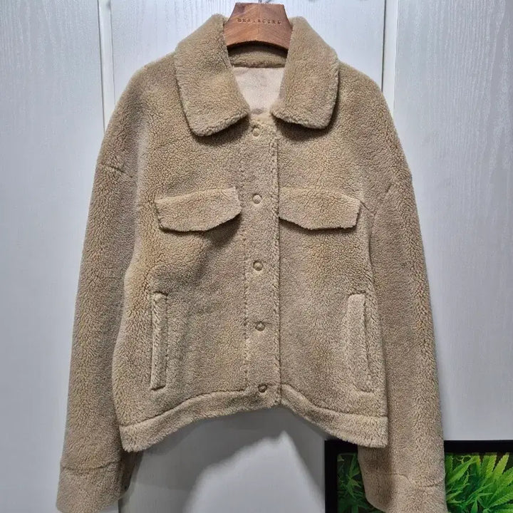 [BUNJANG] Vintage Beige Sherpa Jacket / (세일)(새상품)빈티지 베이지 뽀글이 자켓. 새상품