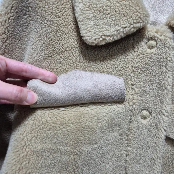 [BUNJANG] Vintage Beige Sherpa Jacket / (세일)(새상품)빈티지 베이지 뽀글이 자켓. 새상품