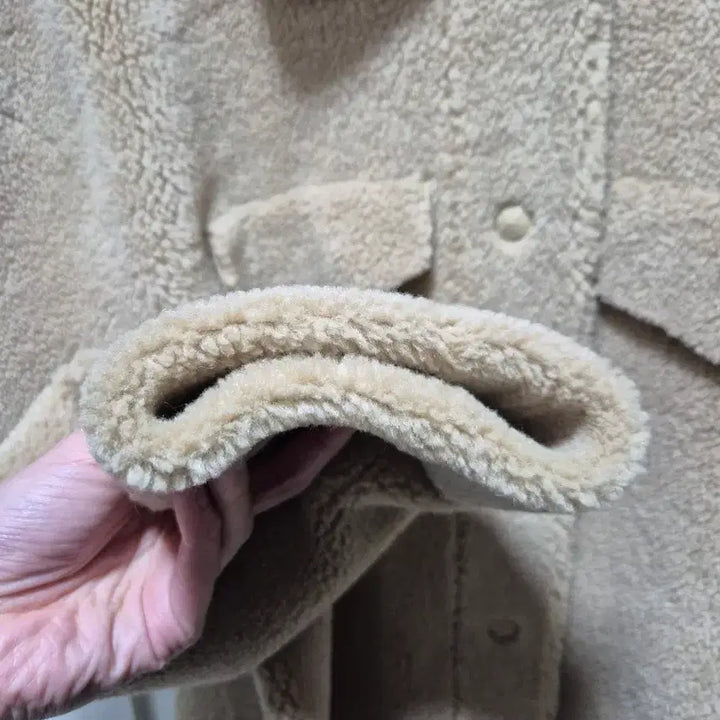 [BUNJANG] Vintage Beige Sherpa Jacket / (세일)(새상품)빈티지 베이지 뽀글이 자켓. 새상품