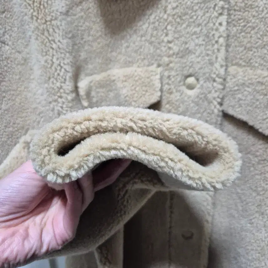 [BUNJANG] Vintage Beige Sherpa Jacket / (세일)(새상품)빈티지 베이지 뽀글이 자켓. 새상품